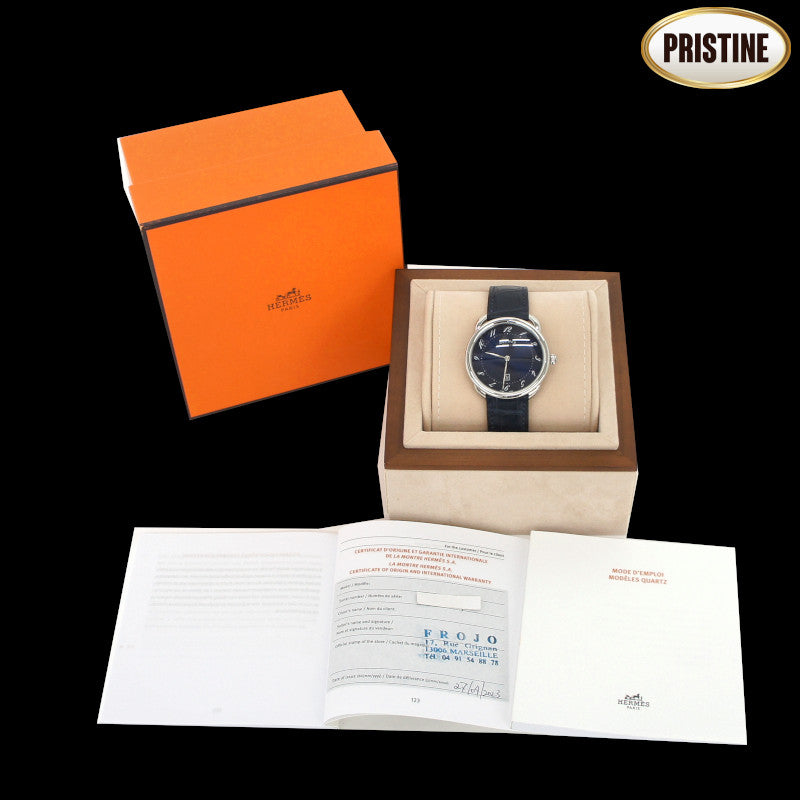 HERMES エルメス/アルソーGM・デイト/メンズ/クオーツ/AR7Q.810//358****/SAランク/24