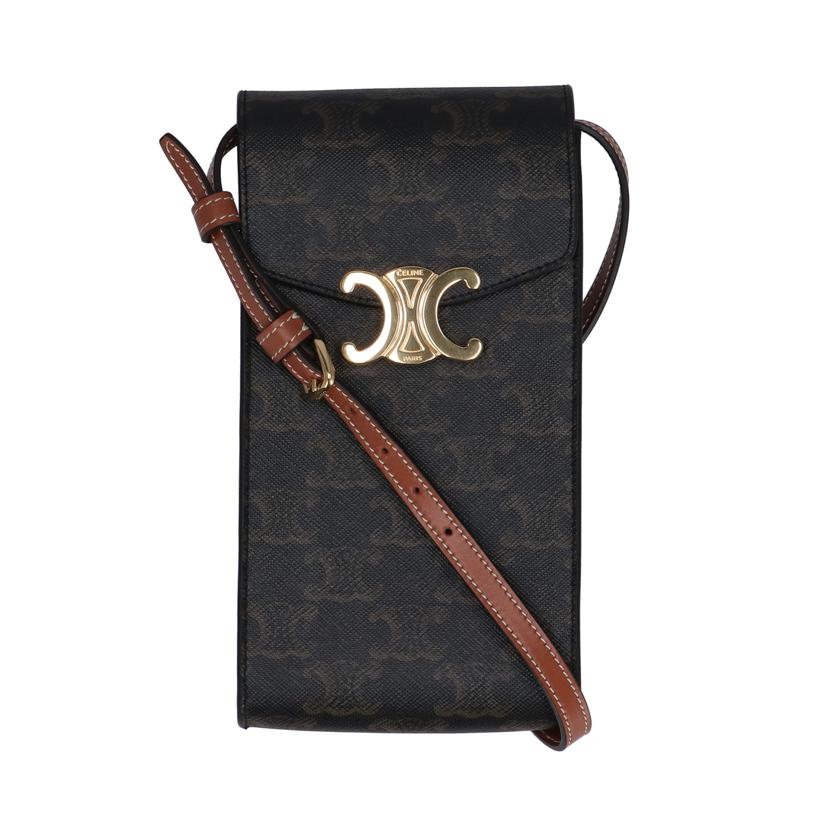 CELINE セリーヌ/トリオンフモバイルポーチ/トリオンフキャンバスタン/10K682DS3.04LU//P.1******/ABランク/09