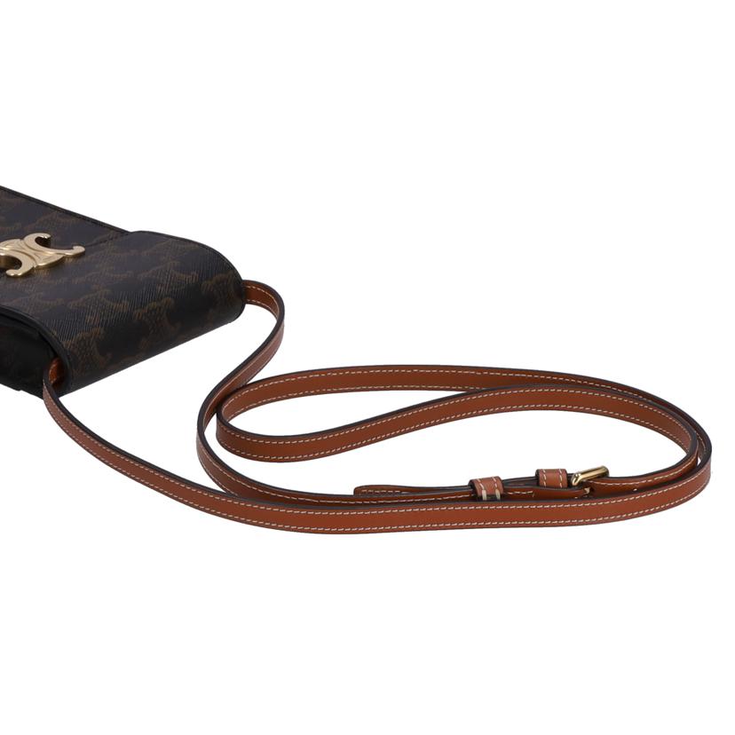 CELINE セリーヌ/トリオンフモバイルポーチ/トリオンフキャンバスタン/10K682DS3.04LU//P.1******/ABランク/09