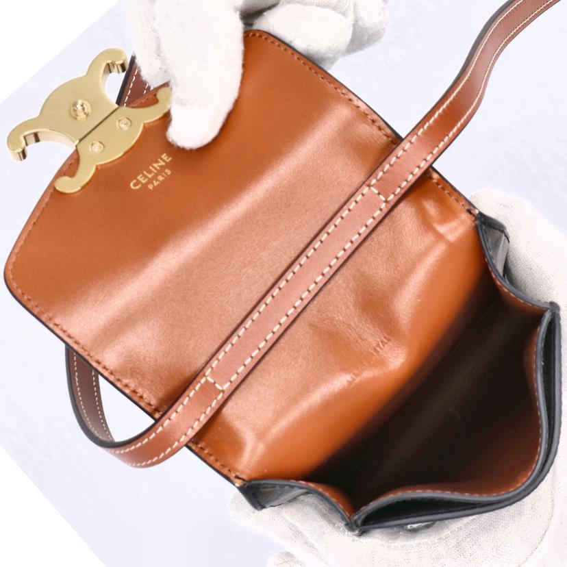 CELINE セリーヌ/トリオンフモバイルポーチ/トリオンフキャンバスタン/10K682DS3.04LU//P.1******/ABランク/09