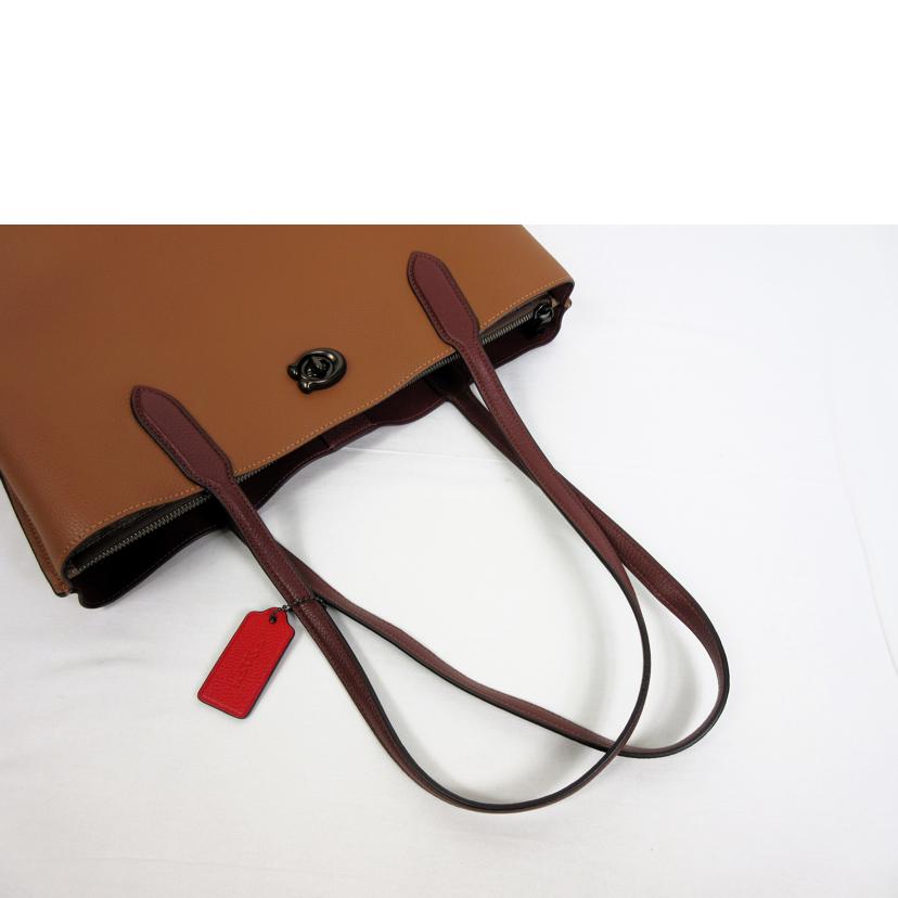COACH コーチ/ウィロウトート カラーブロックウィズシグネチャー/C0692//202*/Aランク/70