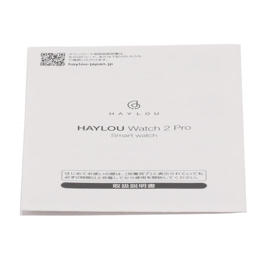 HAYLOU Xiaomi ハイロー/スマートウォッチ/Watch2 Pro 未使用/HL-W2PBKN//JAN6971664934427/Sランク/84