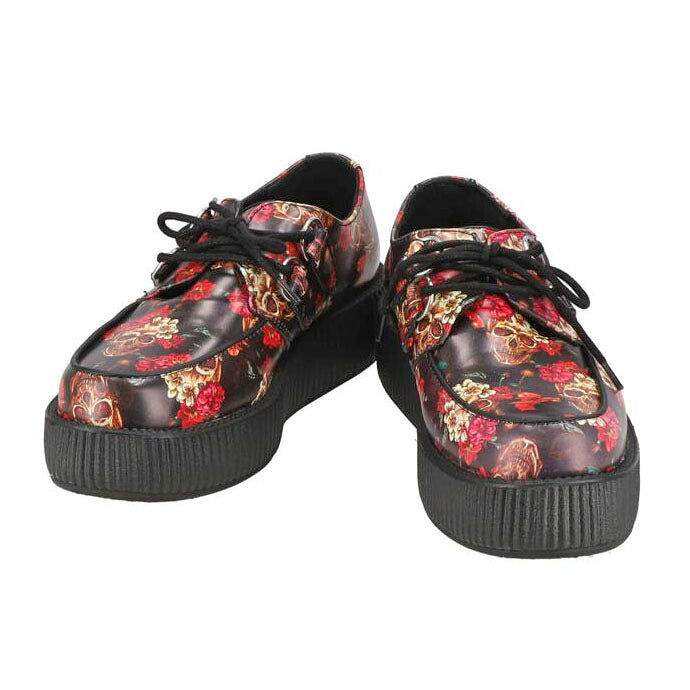 T.U.K./厚底ローカットスニーカー/Viva Mondo Creeper Skull/V9139/13279//Aランク/01