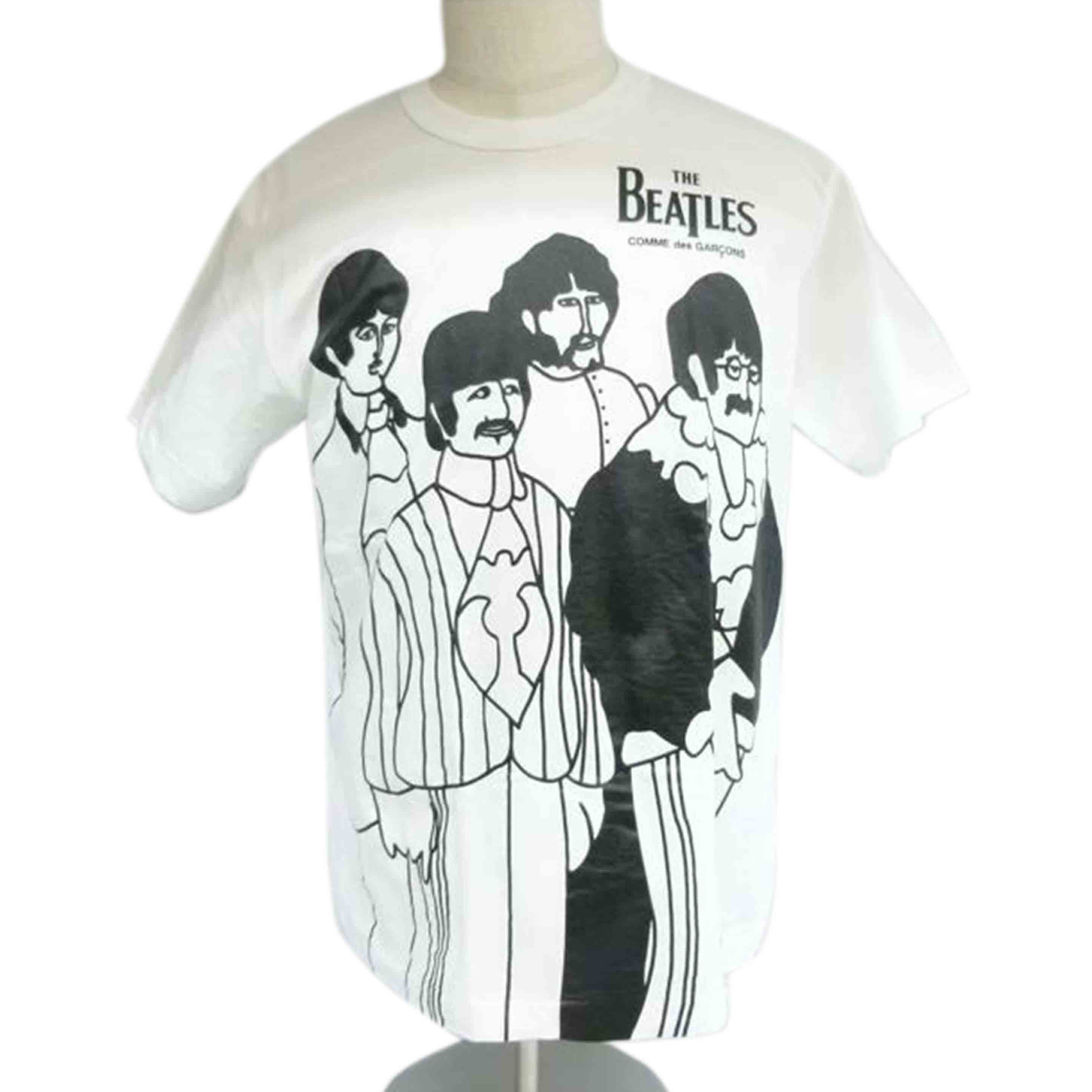 COMME des GARCONS コムデギャルソン/BEATLESプリントTシャツ/VZ-T039//ABランク/88