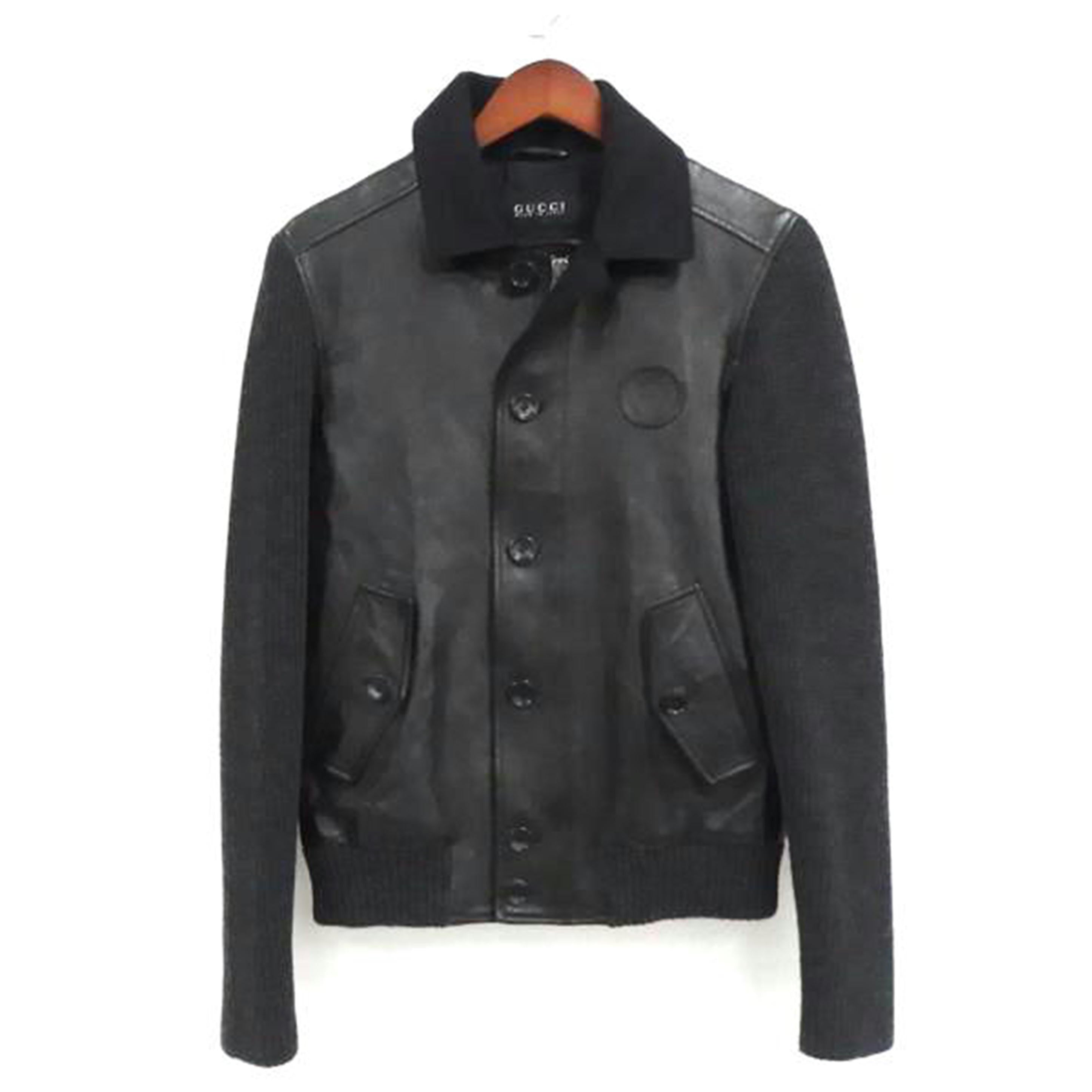 GUCCI グッチ/GUCCI袖切替ボンバージャケット/羊革//ABランク/82