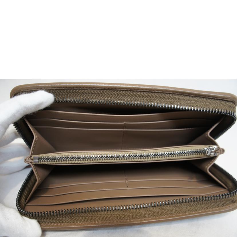 LOEWE ロエベ/ドット柄ラウンドファスナーレザー//Aランク/92