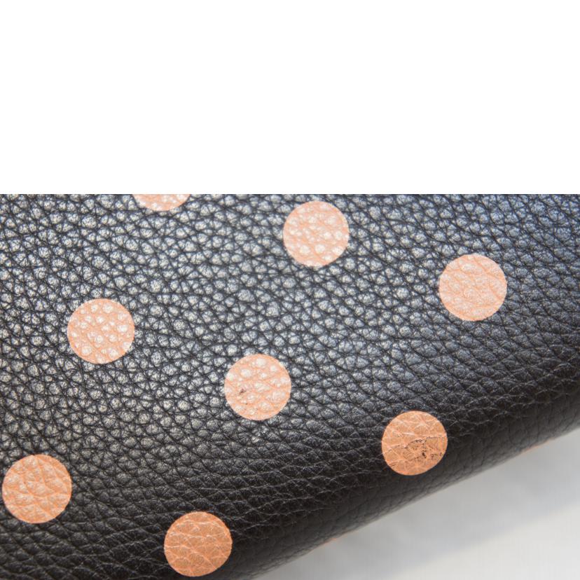 LOEWE ロエベ/ドット柄ラウンドファスナーレザー//Aランク/92