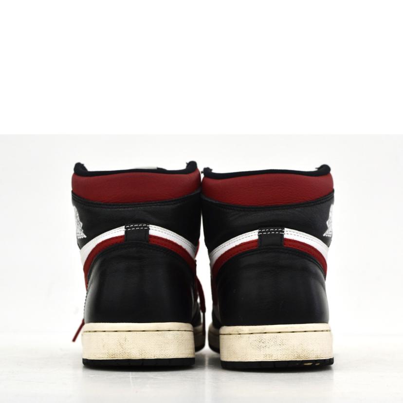 NIKE ナイキ/エアジョーダン1レトロハイOG/ブラック/ホワイト/セイル/ジムレッド/555088-061//サイズ:27.5cm/Bランク/75