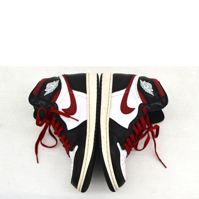 NIKE ナイキ/エアジョーダン1レトロハイOG/ブラック/ホワイト/セイル/ジムレッド/555088-061//サイズ:27.5cm/Bランク/75