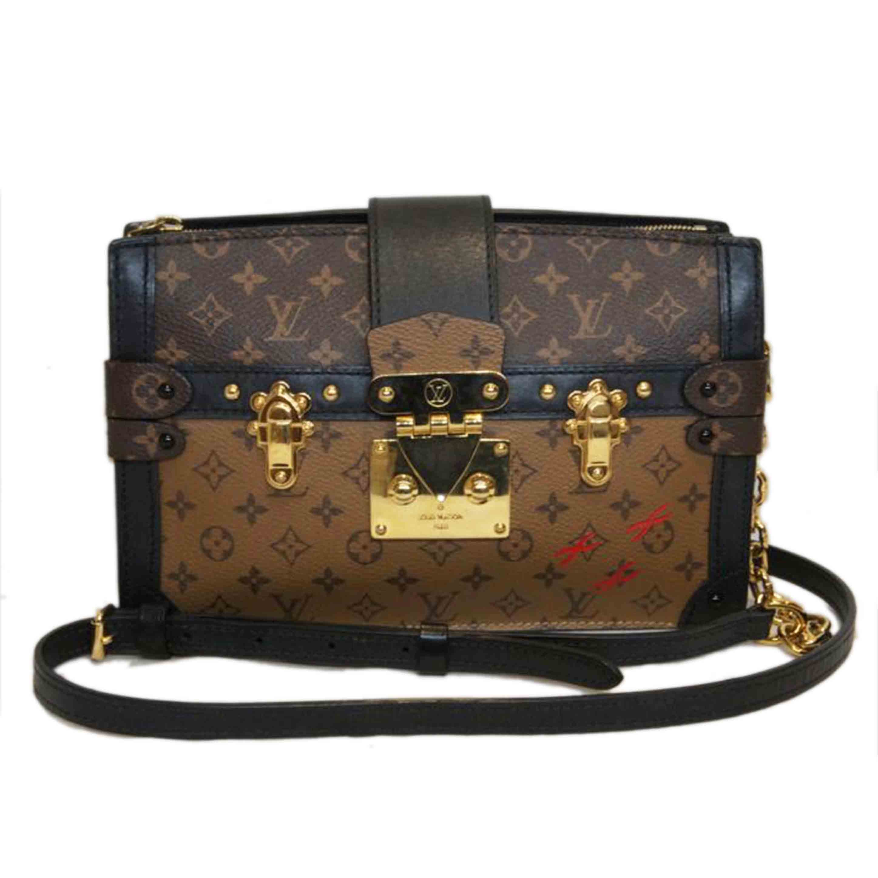 LV ルイヴィトン/トランククラッチ2WAYチェーンショルダー/M43596//FL2***/ABランク/92