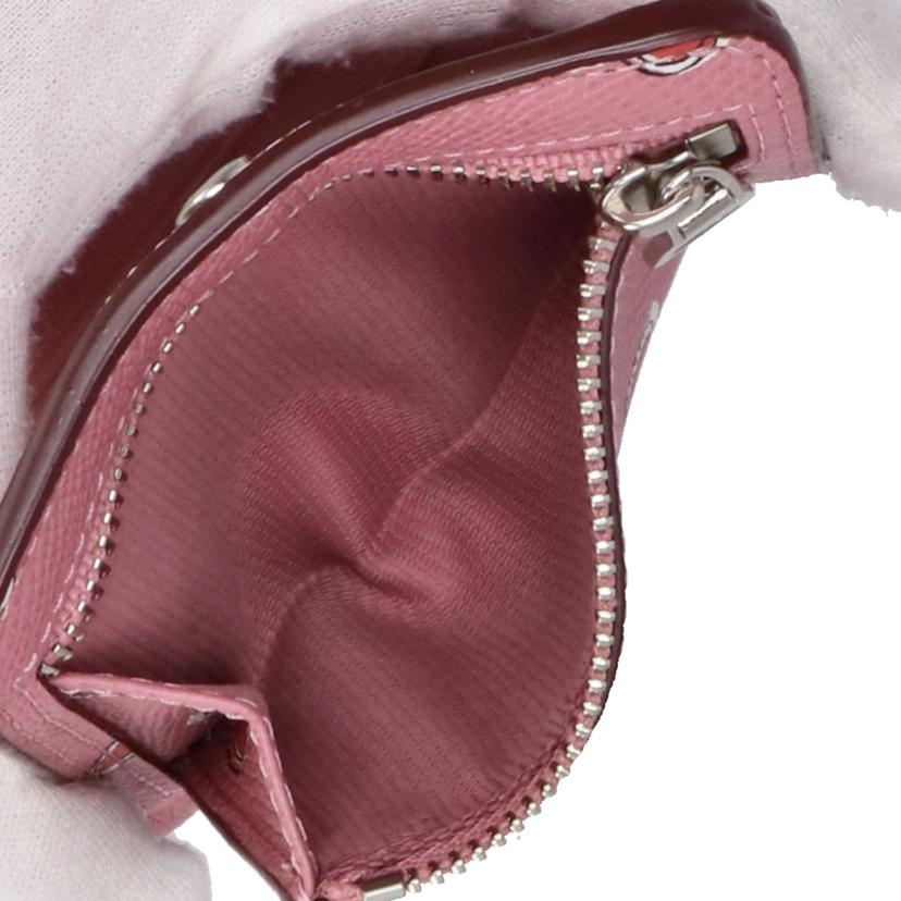 COACH コーチ/クロスグレンレザーハート/二つ折り財布/ピンク/52930//J14**/Aランク/18