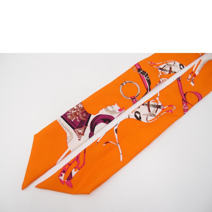 HERMES エルメス/ツイリースカーフ/オレンジ//Aランク/69