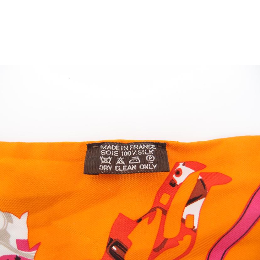 HERMES エルメス/ツイリースカーフ/オレンジ//Aランク/69