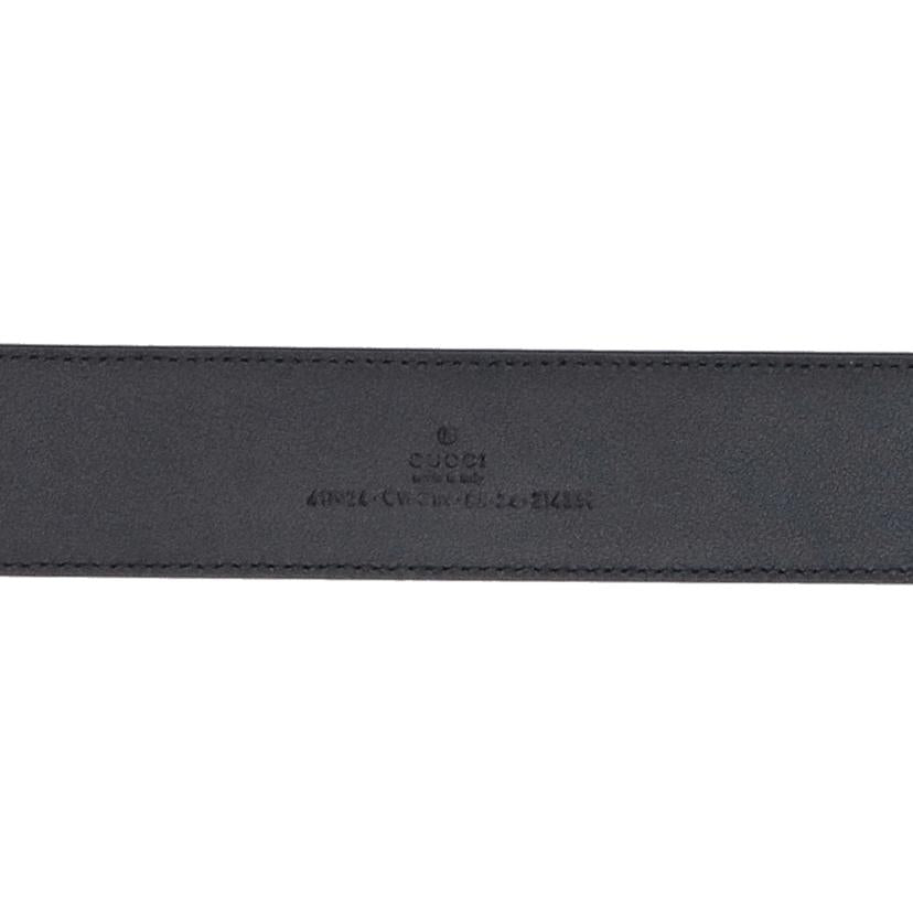 GUCCI グッチ/インターロッキングG/レザーベルト/ブラック/411924//サイズ:80-90/SAランク/91