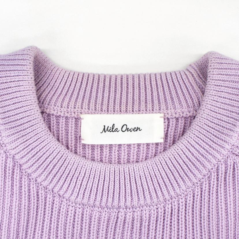 Mila owen ミラ・オーウェン/畦編みボリューム短ニット/09WNT181101//ABランク/93