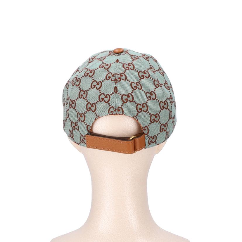GUCCI グッチ/GGキャンバスベースボールキャップ/ペールブルー/748475・601491//L(59)/Aランク/91