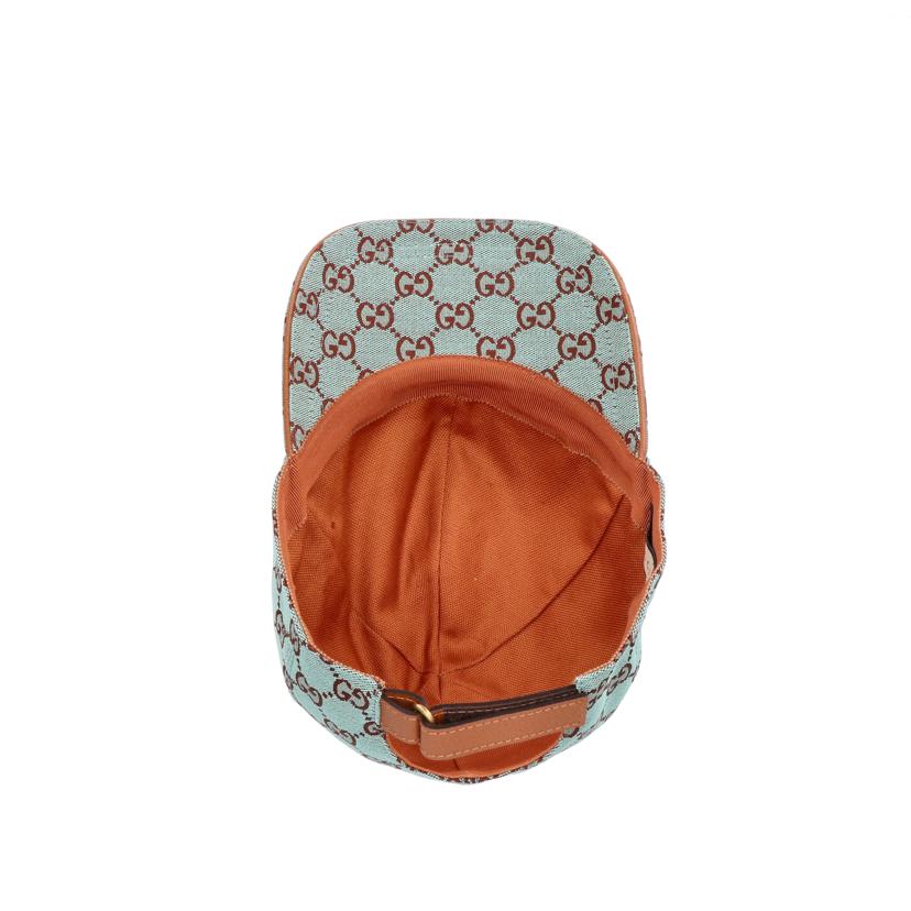 GUCCI グッチ/GGキャンバスベースボールキャップ/ペールブルー/748475・601491//L(59)/Aランク/91