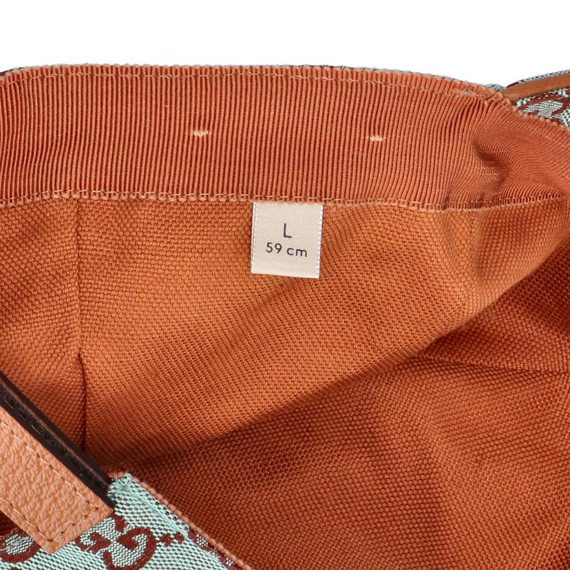 GUCCI グッチ/GGキャンバスベースボールキャップ/ペールブルー/748475・601491//L(59)/Aランク/91