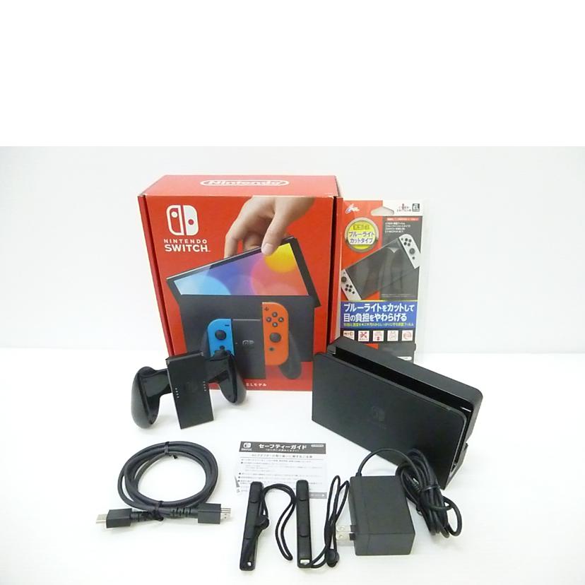 nintendo 任天堂/有機ELモデルスイッチ本体ネオンブルー/レッド/HEG-S-KABAA//XTJ50403760681/Bランク/88