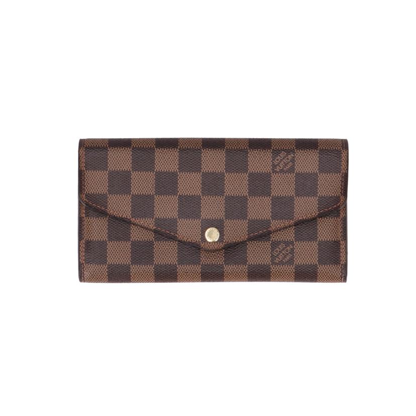 LV ルイヴィトン/ポルトフォイユ・サラ/ダミエ・エベヌ/N63209//CA1***/Bランク/19