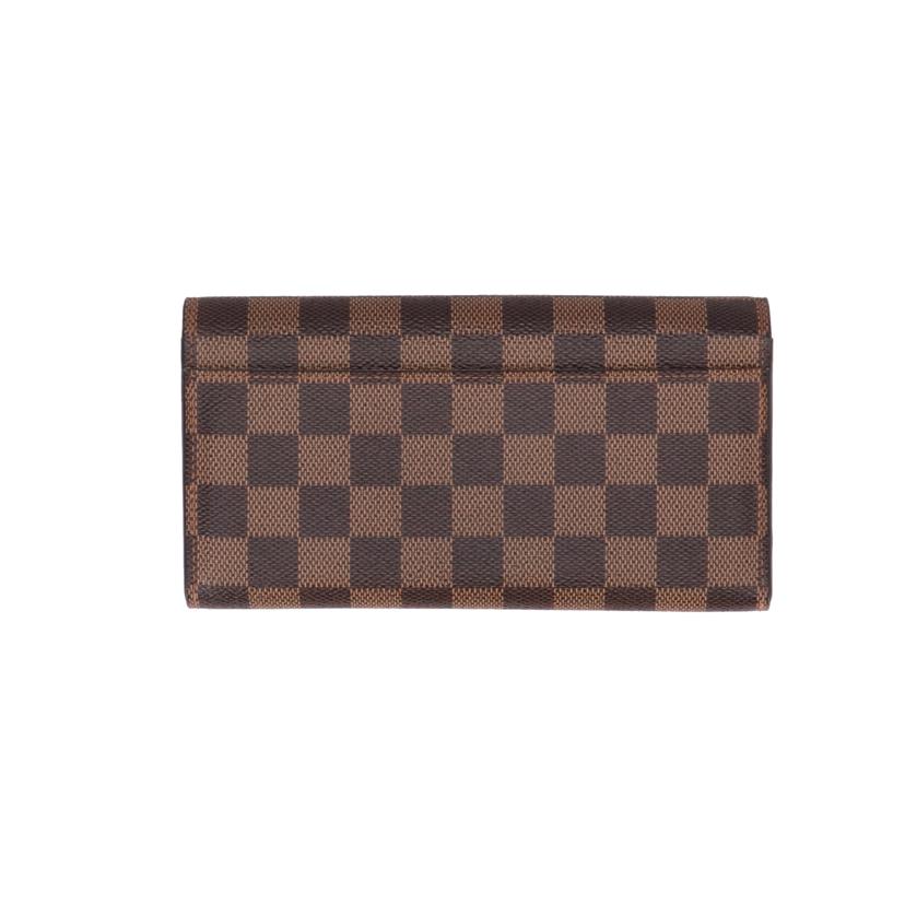 LV ルイヴィトン/ポルトフォイユ・サラ/ダミエ・エベヌ/N63209//CA1***/Bランク/19