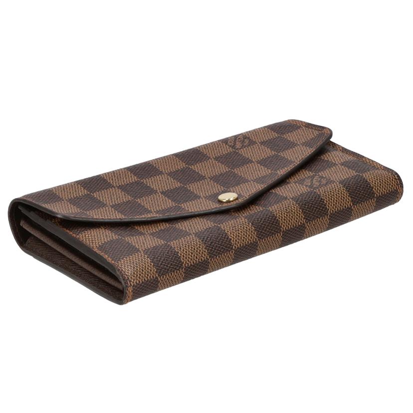 LV ルイヴィトン/ポルトフォイユ・サラ/ダミエ・エベヌ/N63209//CA1***/Bランク/19