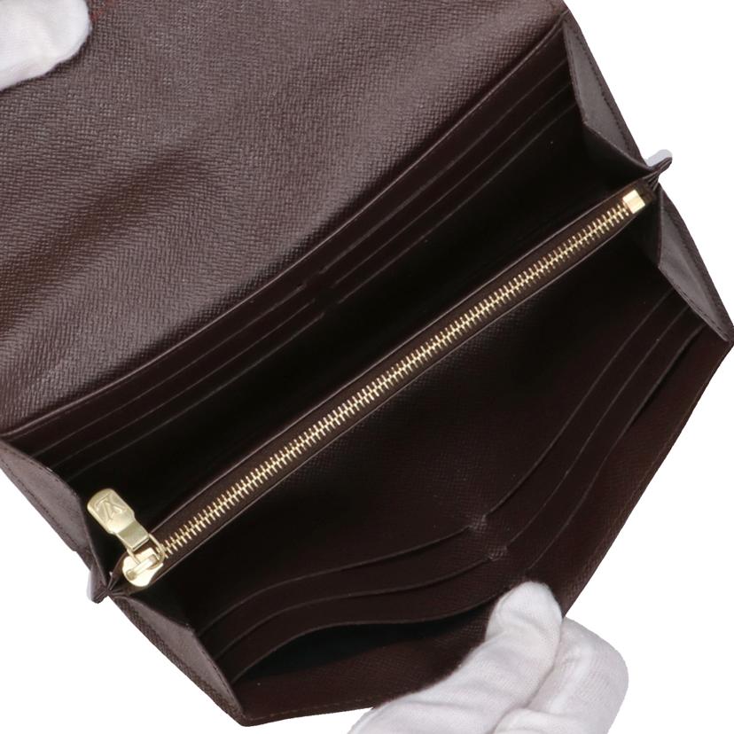 LV ルイヴィトン/ポルトフォイユ・サラ/ダミエ・エベヌ/N63209//CA1***/Bランク/19