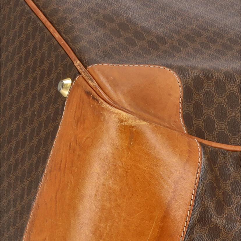 CELINE セリーヌ/ヴィンテージ/マカダム柄/フラップボストンバッグ//M12/Bランク/18