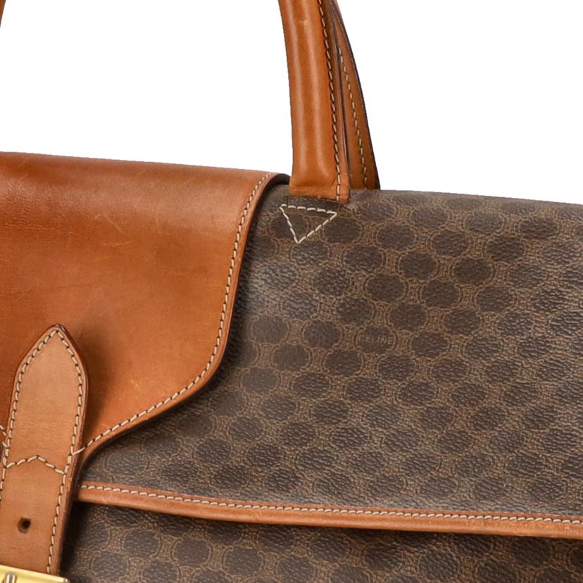 CELINE セリーヌ/ヴィンテージ/マカダム柄/フラップボストンバッグ//M12/Bランク/18