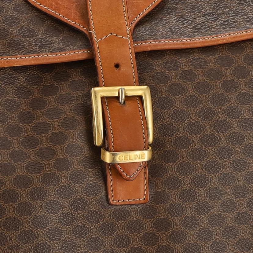 CELINE セリーヌ/ヴィンテージ/マカダム柄/フラップボストンバッグ//M12/Bランク/18