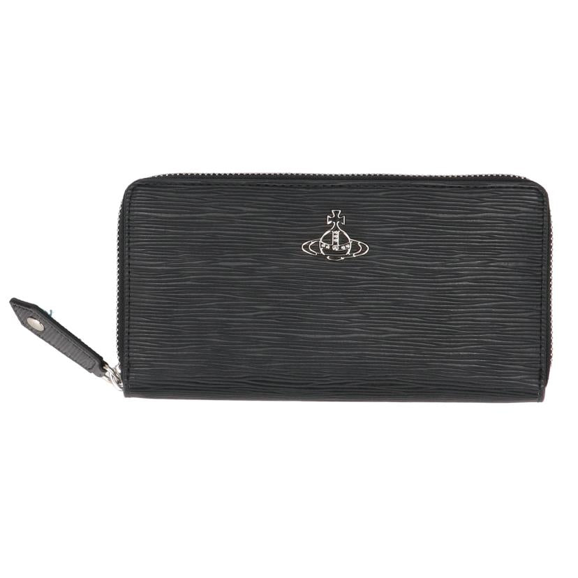 Vivienne Westwood ヴィヴィアンウエストウッド/ヴィヴィアンラウンドファスナー長財布/ブラック//Aランク/75