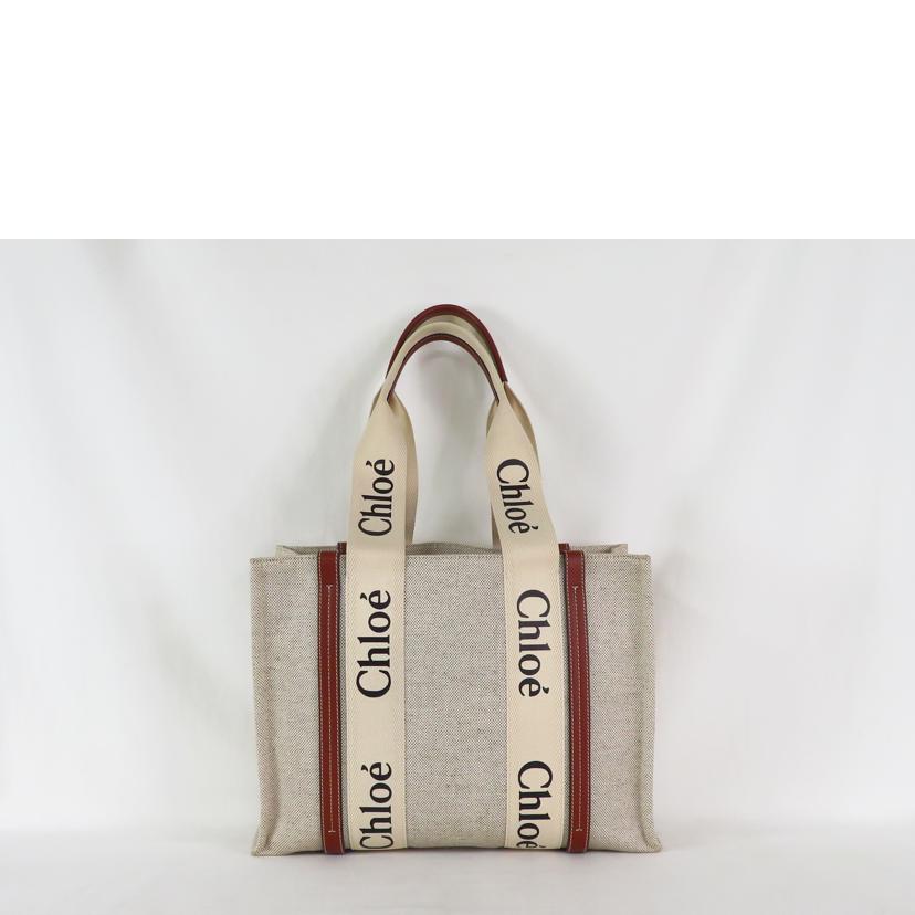 Chloe クロエ/ウッディ キャンバス トートバッグ/04 2175 65//D1Y***/Aランク/81