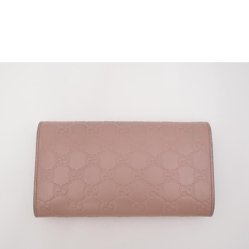 GUCCI/グッチシマ二つ折り長財布/ピンク/388679//206*/ABランク/69