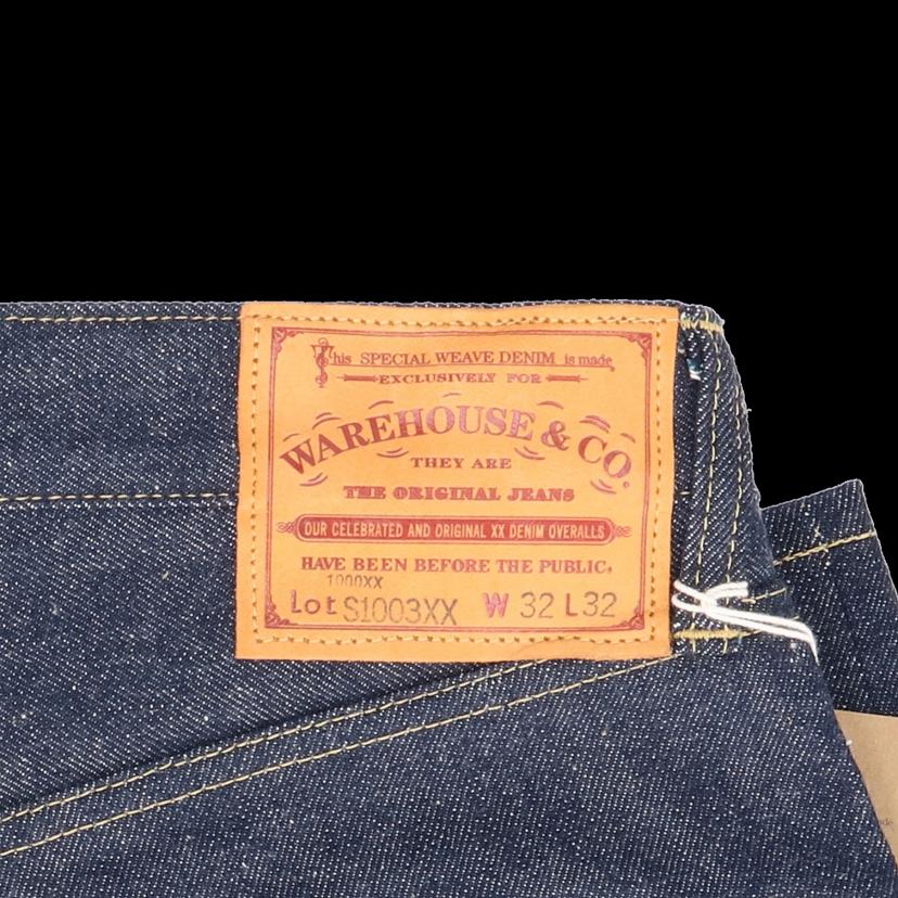 WAREHOUSE&CO. ウェアハウス/ウェアハウスDSB S1003XX大戦赤ペンキ リジッド/W32L32/LotS1003XX//Sランク/19