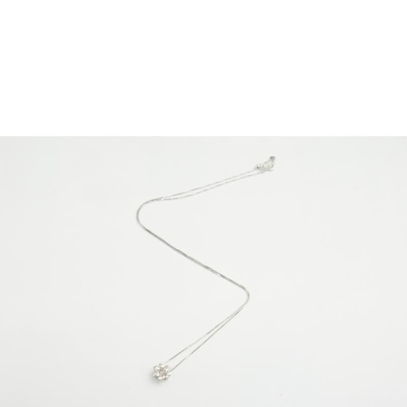 K18WGダイヤネックレス0.50ct 2.0g//ABランク/64