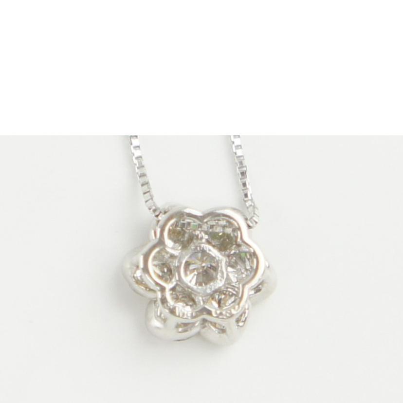 K18WGダイヤネックレス0.50ct 2.0g//ABランク/64