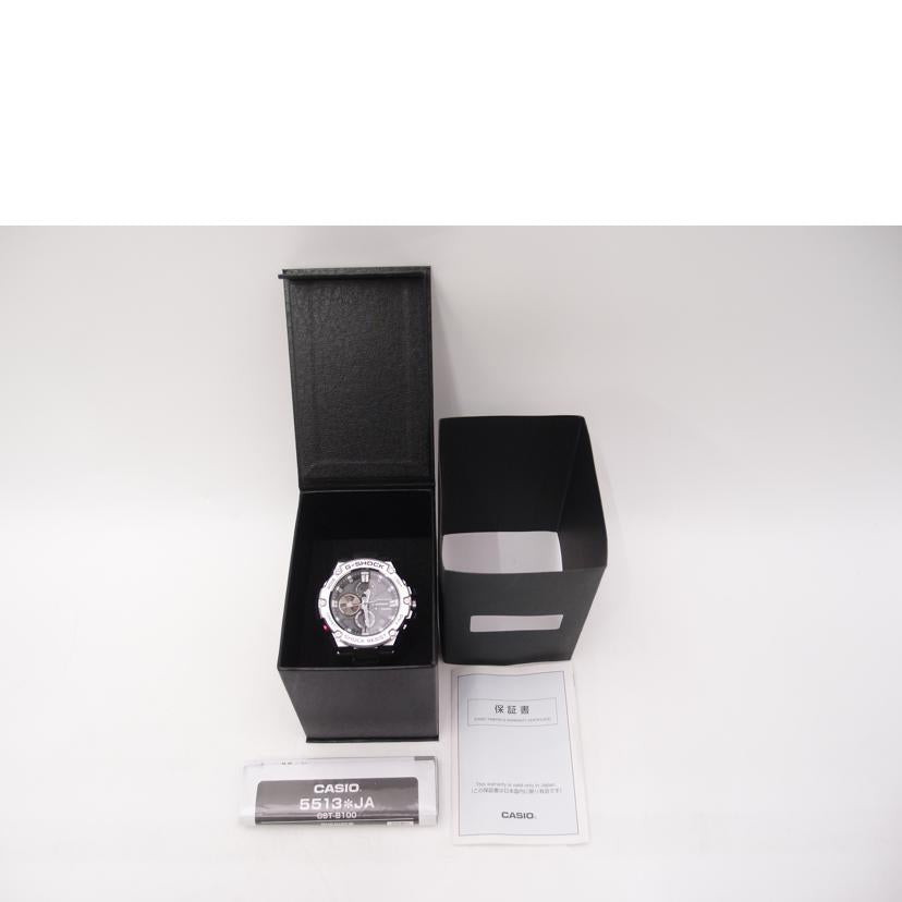 CASIO カシオ/G-SHOCK/G-STEEL/モバイルリンク/電波ソーラー/GST-B100-1AJF//003*****/Aランク/69