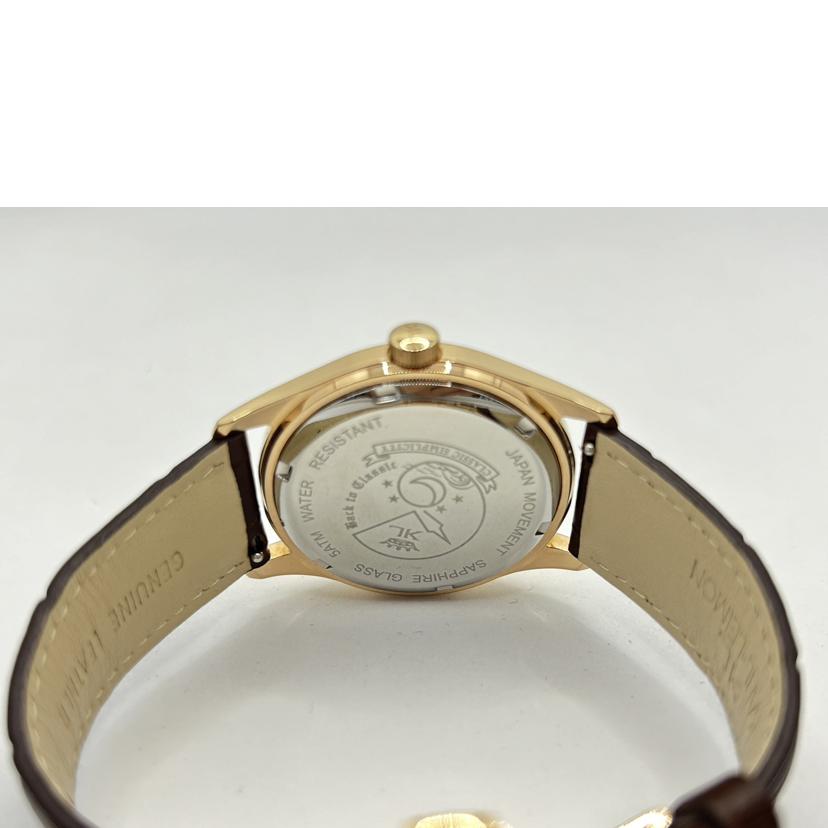 KARL LEIMON カルレイモン/カルレイモン/ムーンフェイズ/クォーツ/レザーベルトブラウン//Aランク/75