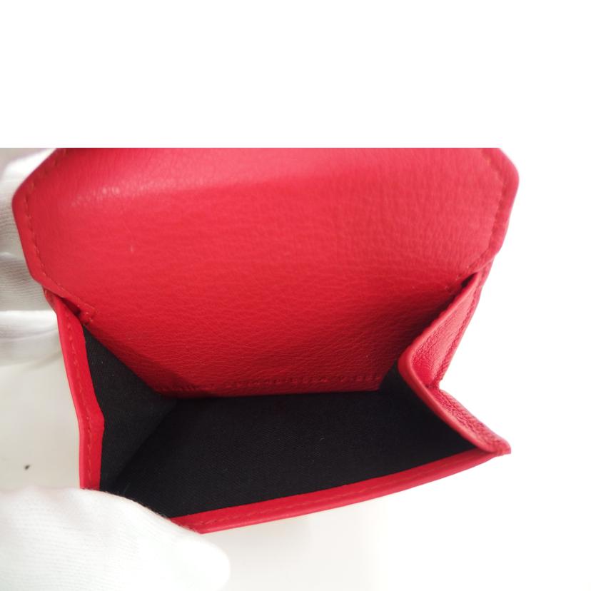 BALENCIAGA バレンシアガ/ペーパーミニウォレット/赤/391446//Aランク/82