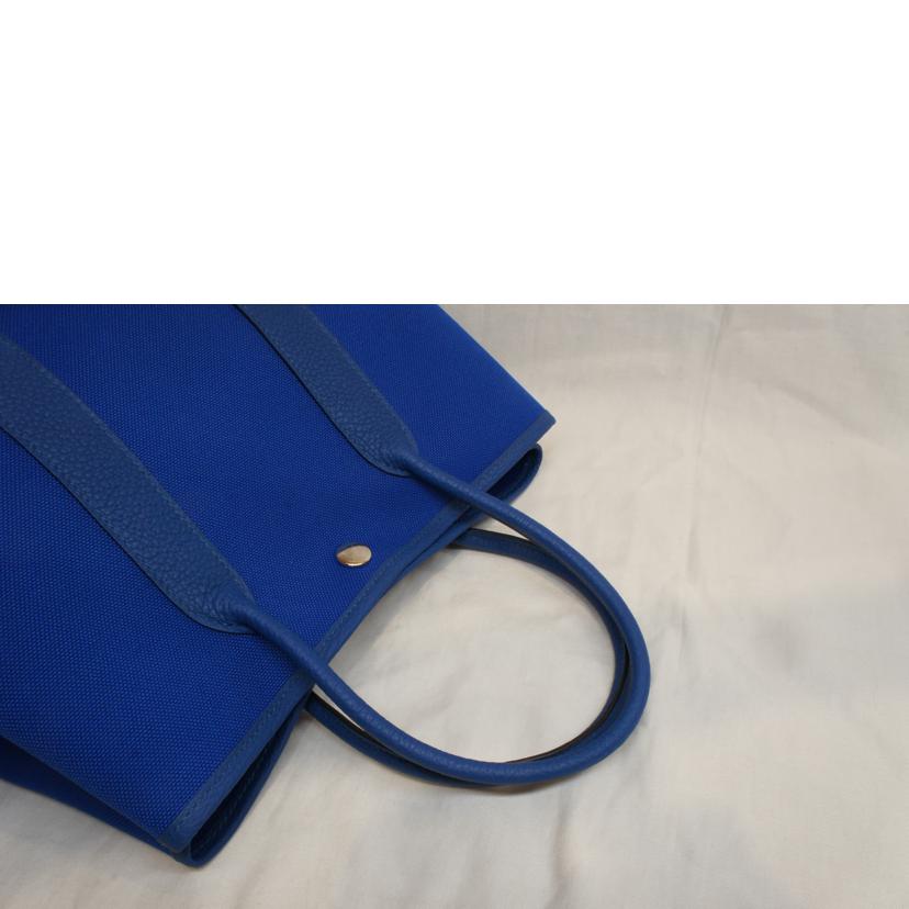 HERMES エルメス/ガーデンパーティTPM/トワルミリタリー/ブルー//W/SAランク/92