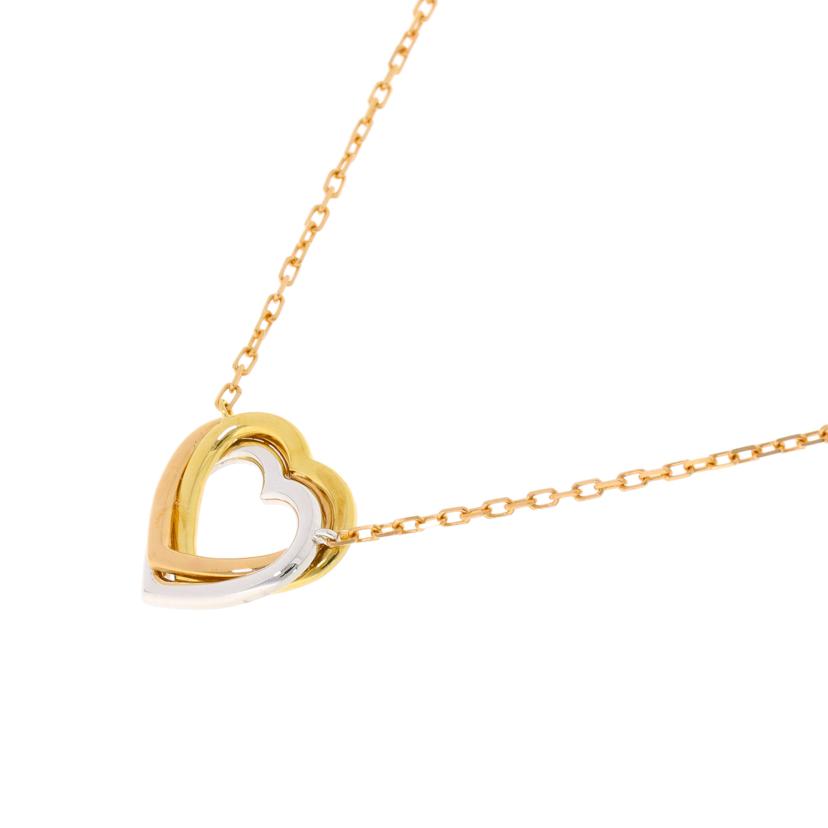 Cartier カルティエ/750トリニティハートダイヤネックレス 4.5g//Aランク/75