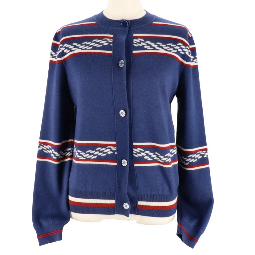 HERMES/25 エルメス/カシミヤ混カノエHニットカーディガン/#36//Aランク/75