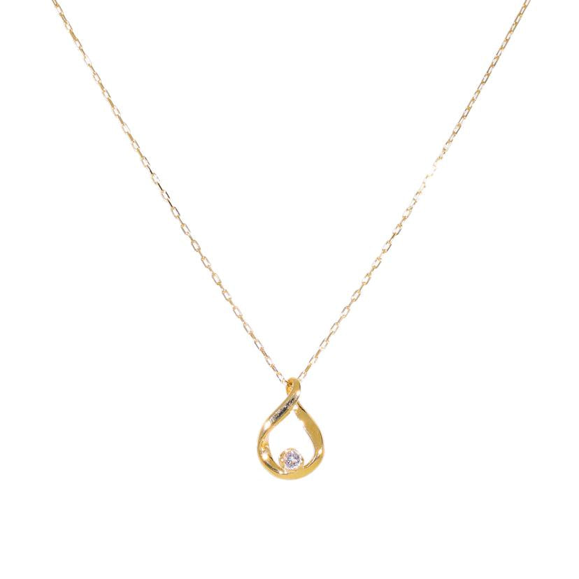 / K18ダイヤネックレス0.02ct//ABランク/09