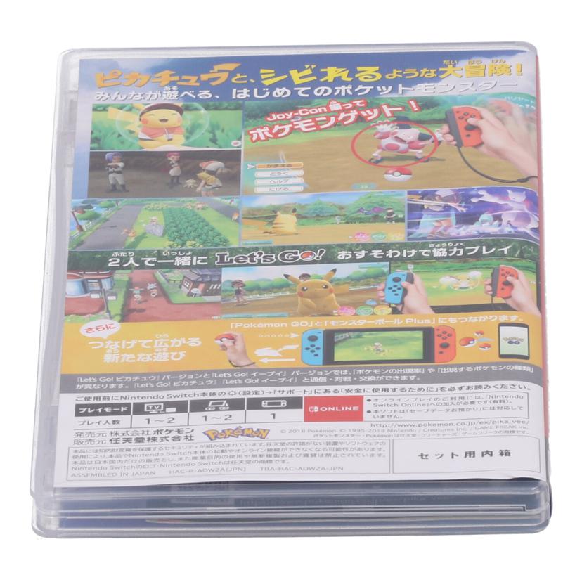 NINTENDO 任天堂 ニンテンドー /Switchソフト/ポケットモンスターLet's Go! ピカチュウ/HAC-R-ADW2A//JAN4902370540253/Bランク/84
