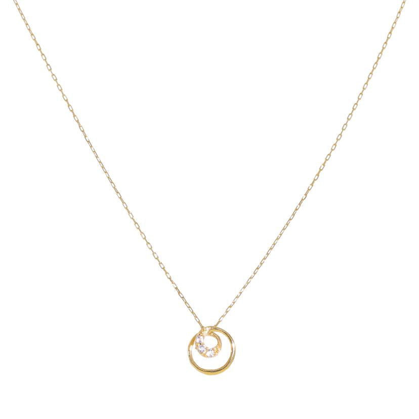 / K18ダイヤネックレス0.01ct//Aランク/71