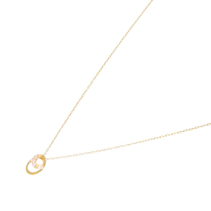 / K18ダイヤネックレス0.01ct//Aランク/71