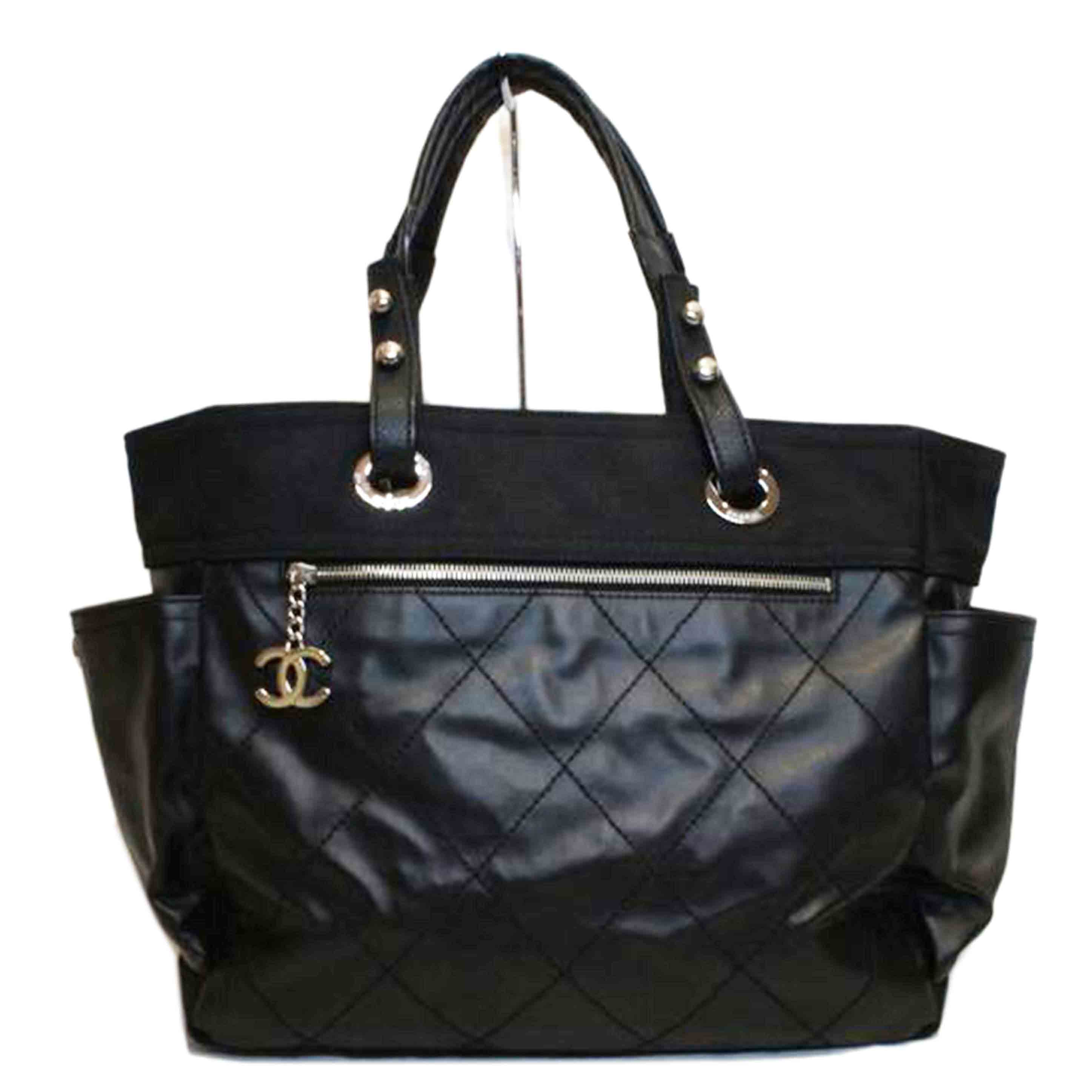 CHANEL シャネル/パリビアリッツトートGM/ブラックポーチ付//117*****/Aランク/92