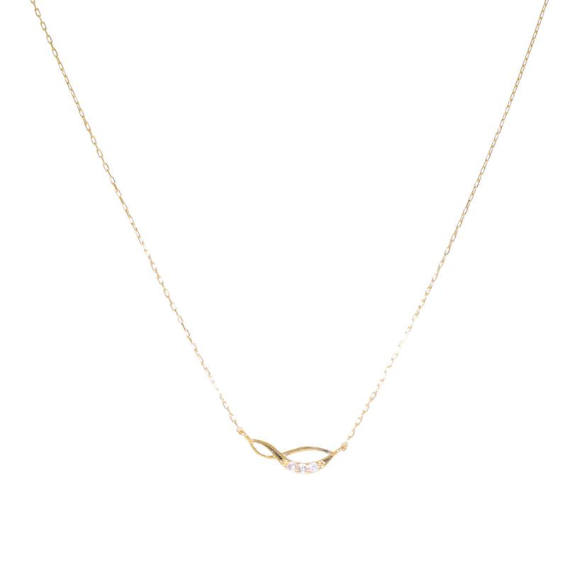 / K18ダイヤネックレス0.01ct//Aランク/71