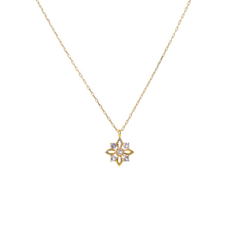 / K18ダイヤネックレス0.09ct//ABランク/09