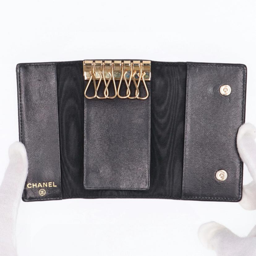CHANEL シャネル/キャビアスキン/キ-ケ-ス/6本//827****/SAランク/93